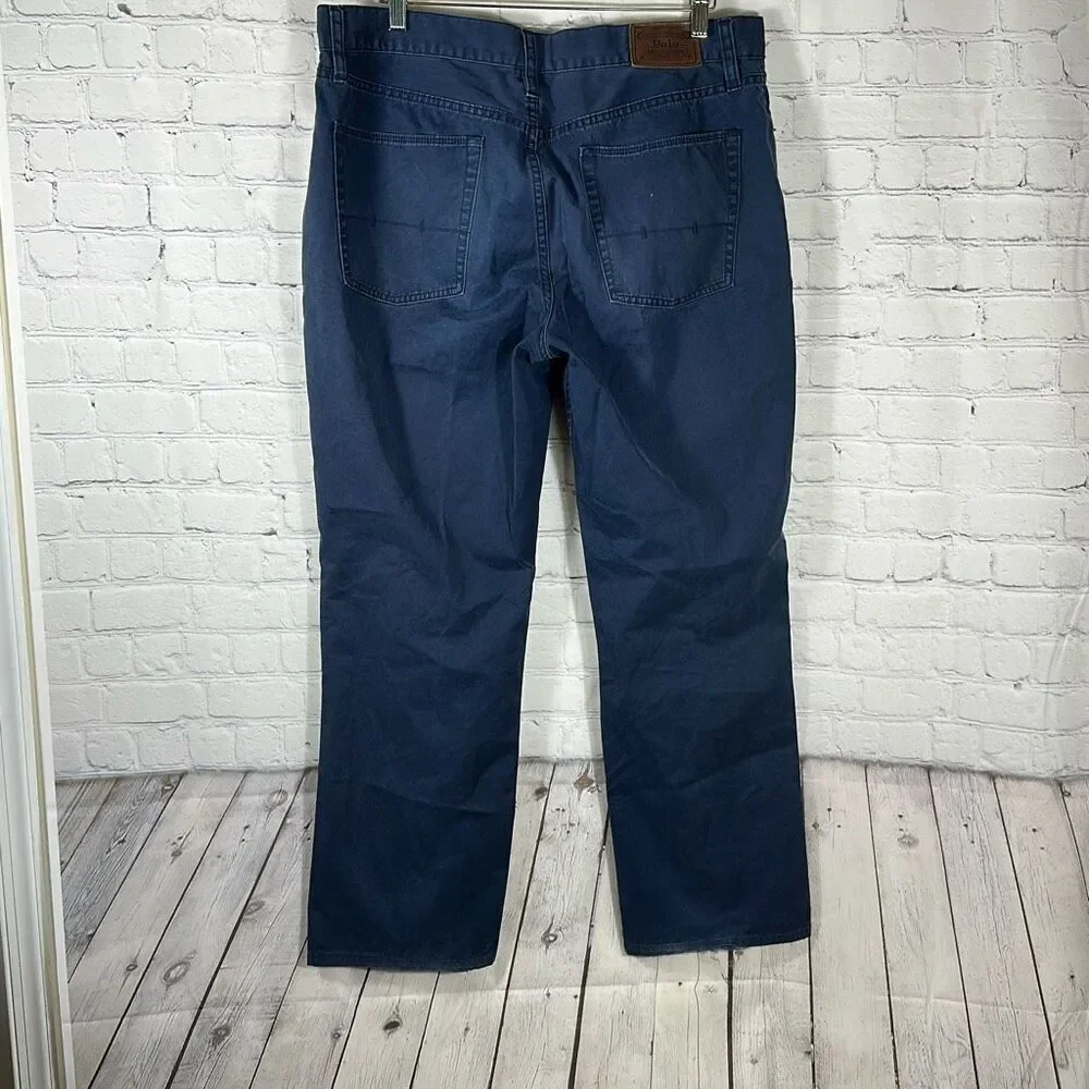 Polo Ralph Lauren Navy‎ Blue Pants Khaki Chino size 36x30 100% Cotton